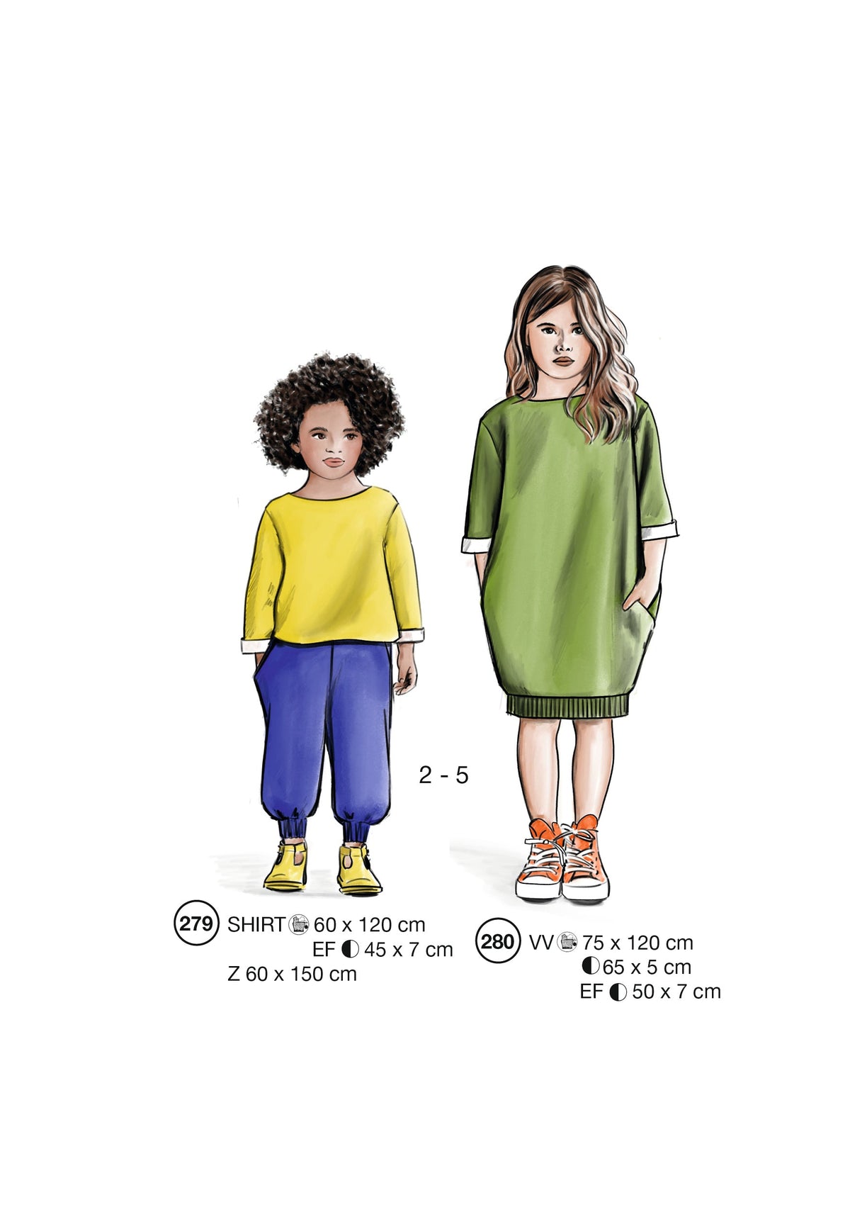 Fashion designs from the Lutterloh System® manual, page 112 of 112