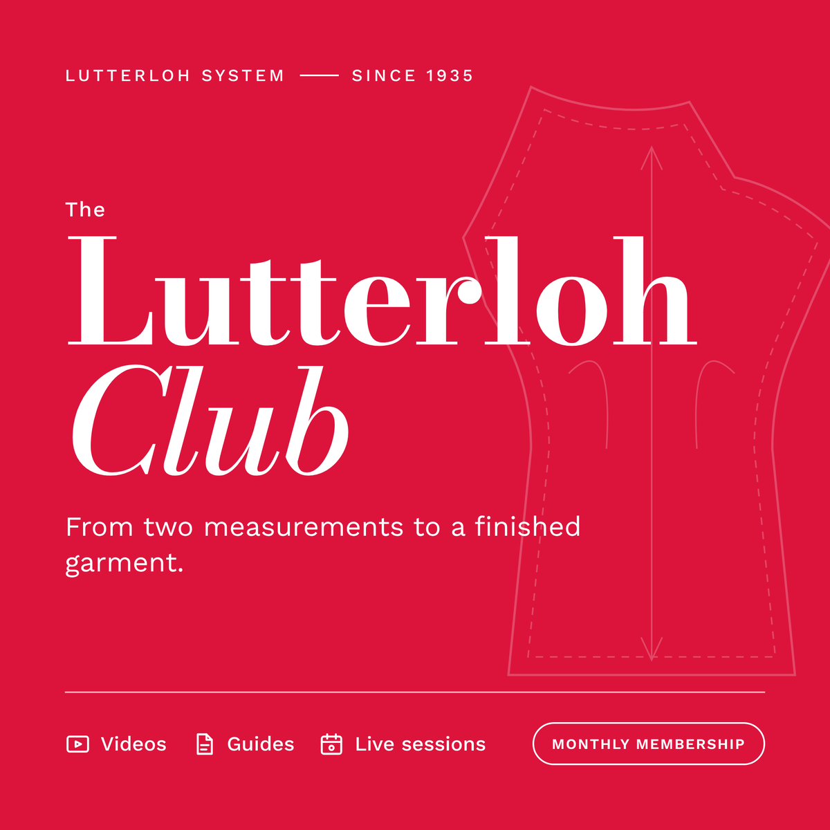 The Lutterloh Club – monthly membership with videos, step-by-step guides and live sessions