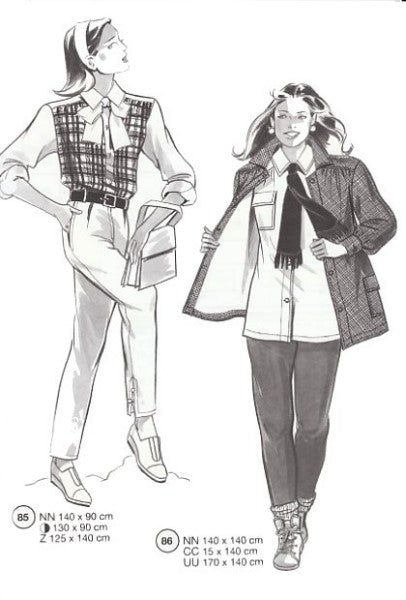 Lutterloh System sewing pattern — custom-fit fashion design 2 from Supplement 215