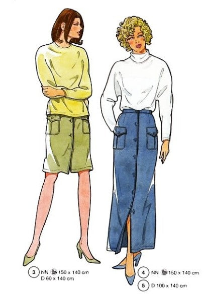 Lutterloh System sewing pattern — custom-fit fashion design 2 from Supplement 250
