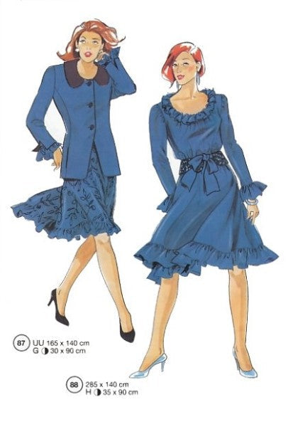 Lutterloh System sewing pattern — custom-fit fashion design 3 from Supplement 215