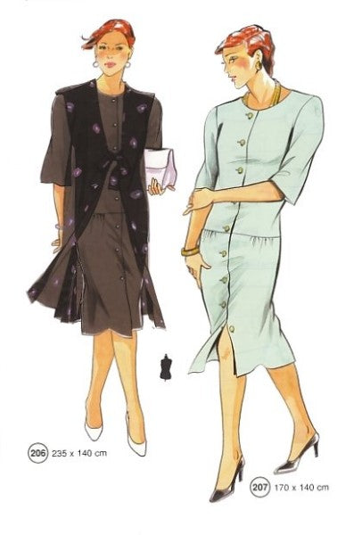 Lutterloh System sewing pattern — custom-fit fashion design 3 from Supplement 219