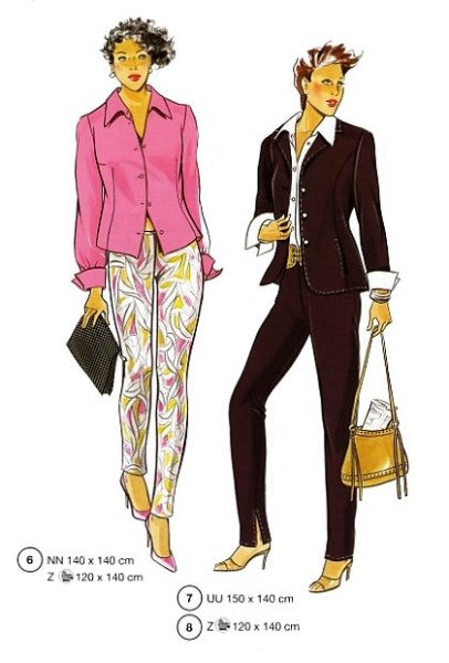 Lutterloh System sewing pattern — custom-fit fashion design 3 from Supplement 250