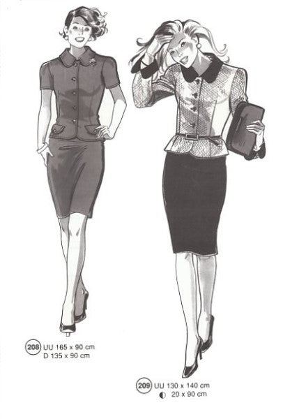 Lutterloh System sewing pattern — custom-fit fashion design 4 from Supplement 219