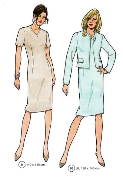 Lutterloh System sewing pattern — custom-fit fashion design 4 from Supplement 250