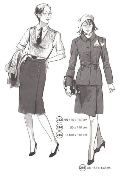 Lutterloh System sewing pattern — custom-fit fashion design 6 from Supplement 219