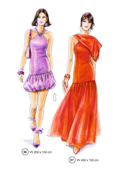 Fashion designs from the Lutterloh System® manual, page 23 of 112