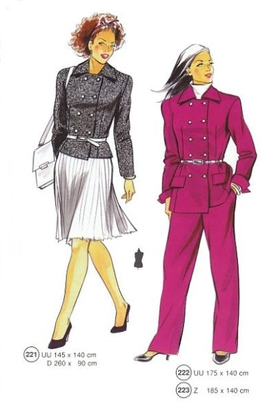 Lutterloh System sewing pattern — custom-fit fashion design 9 from Supplement 219