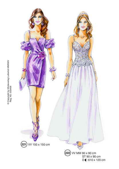 Fashion designs from the Lutterloh System® manual, page 89 of 112