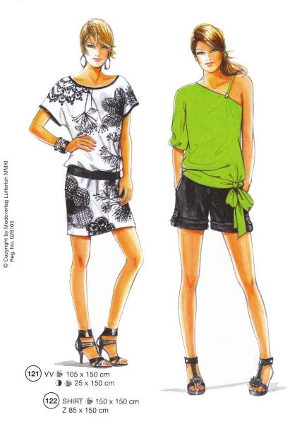 Lutterloh System sewing pattern — custom-fit fashion design 1 from Supplement 281