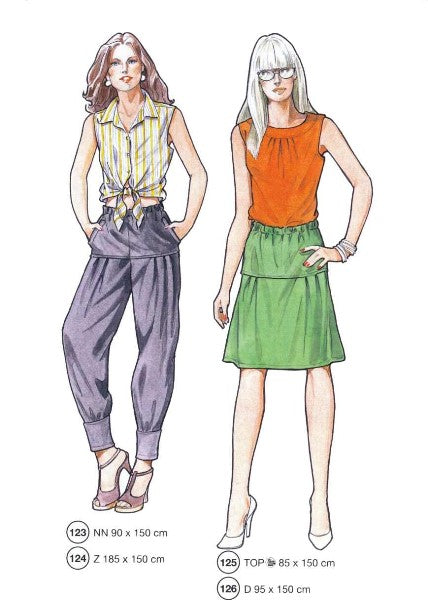 Lutterloh System sewing pattern — custom-fit fashion design 2 from Supplement 281