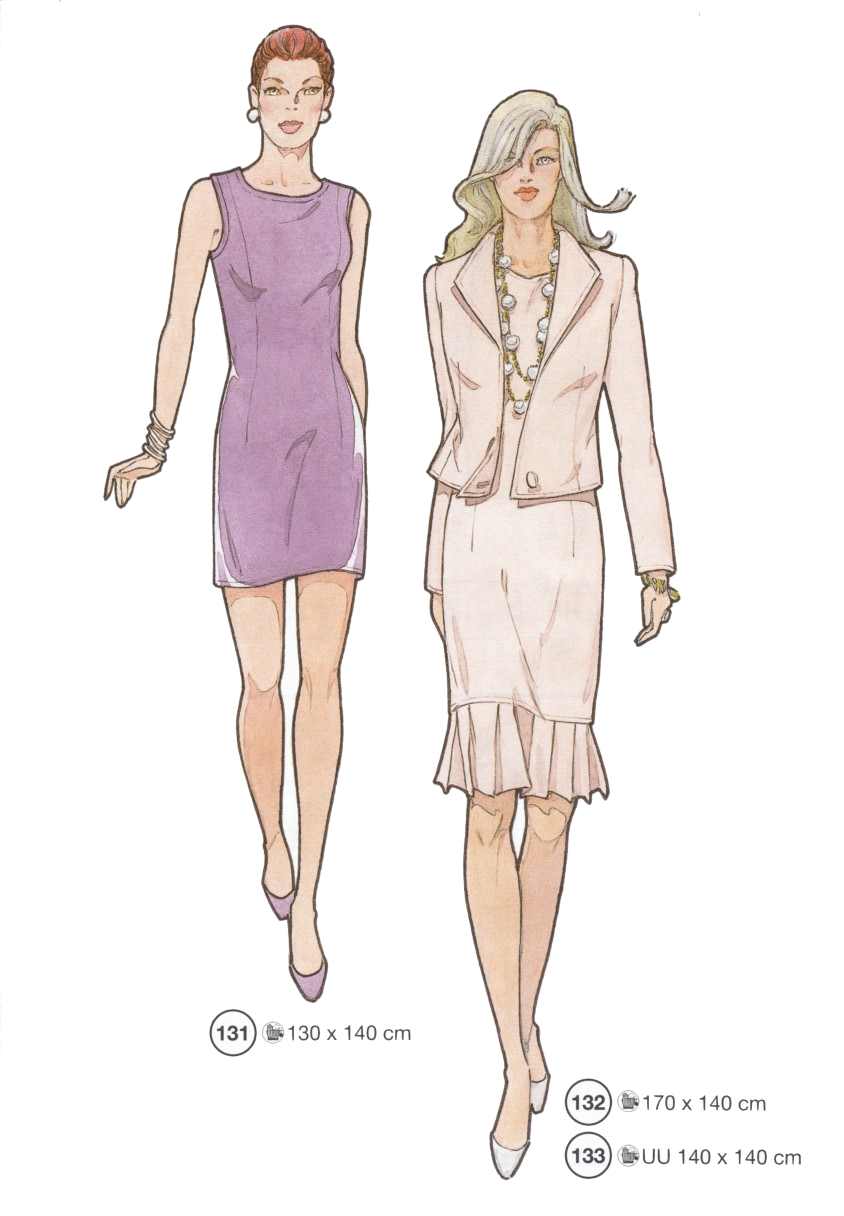 Lutterloh System sewing pattern — custom-fit fashion design 6 from Supplement 252