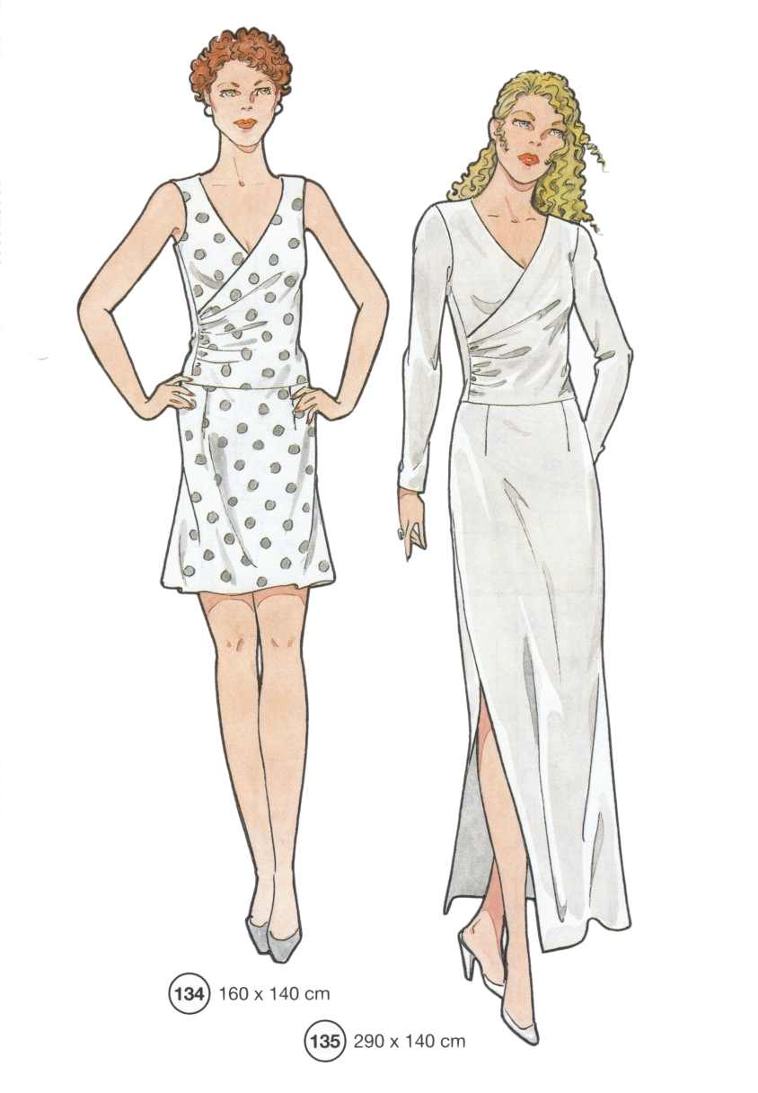 Lutterloh System sewing pattern — custom-fit fashion design 7 from Supplement 252