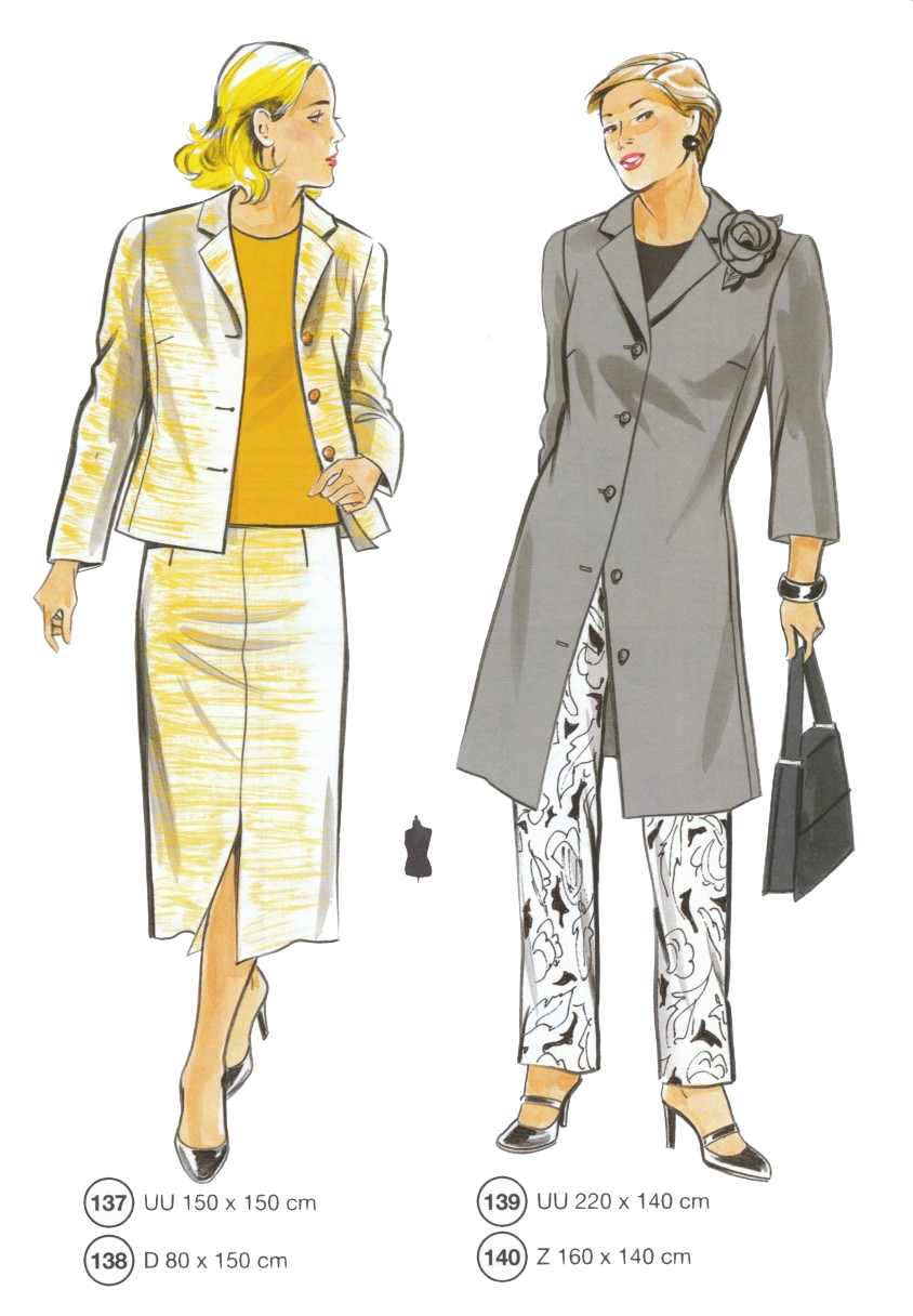Lutterloh System sewing pattern — custom-fit fashion design 9 from Supplement 252