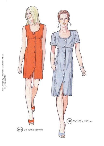 Lutterloh System sewing pattern — custom-fit fashion design 9 from Supplement 281