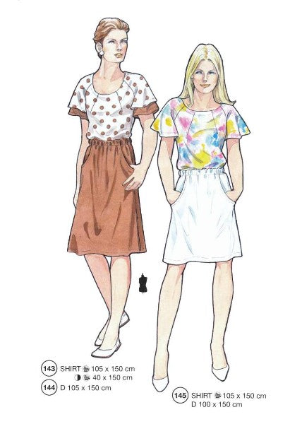 Lutterloh System sewing pattern — custom-fit fashion design 10 from Supplement 281