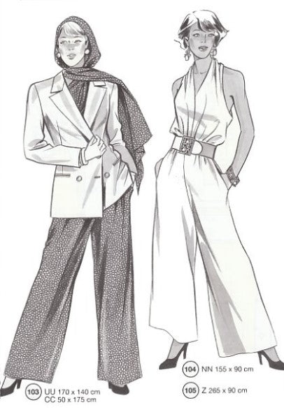Lutterloh System sewing pattern — custom-fit fashion design 10 from Supplement 215