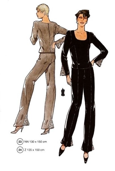 Lutterloh System sewing pattern — custom-fit fashion design 10 from Supplement 250