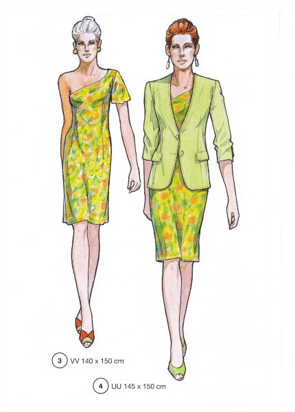 Lutterloh System sewing pattern — custom-fit fashion design 2 from Supplement 280