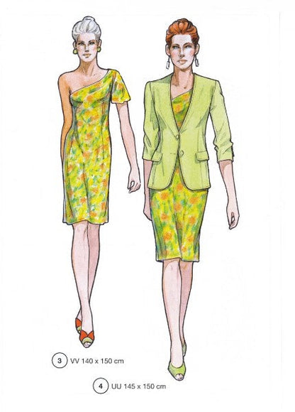 Lutterloh System sewing pattern — custom-fit fashion design 2 from Supplement 280