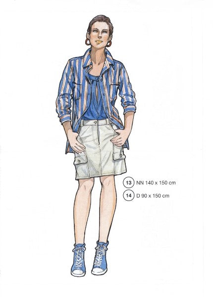 Lutterloh System sewing pattern — custom-fit fashion design 6 from Supplement 280
