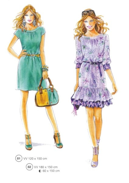 Lutterloh System sewing pattern — custom-fit fashion design 1 from Supplement 284