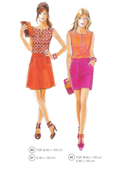Lutterloh System sewing pattern — custom-fit fashion design 5 from Supplement 284