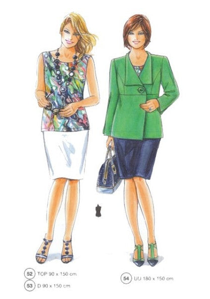 Lutterloh System sewing pattern — custom-fit fashion design 6 from Supplement 285