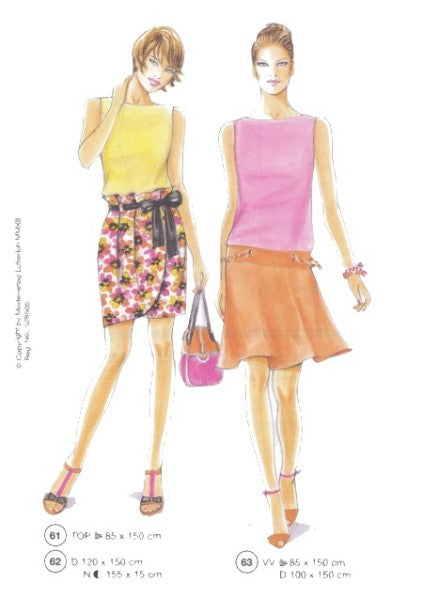 Lutterloh System sewing pattern — custom-fit fashion design 9 from Supplement 285