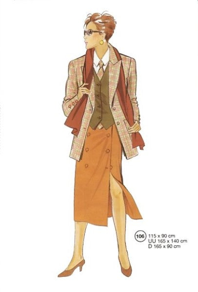 Lutterloh System sewing pattern — custom-fit fashion design 11 from Supplement 215