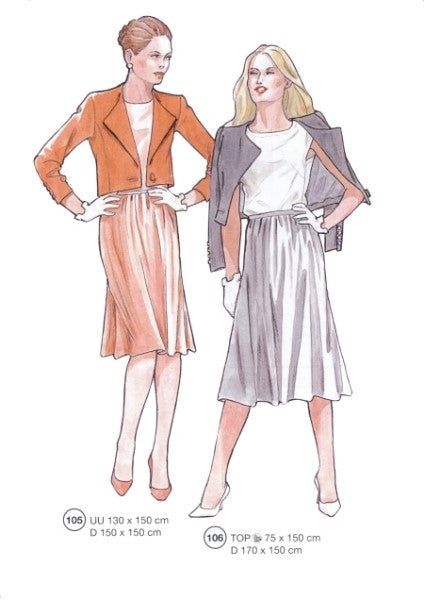 Lutterloh System sewing pattern — custom-fit fashion design 11 from Supplement 284