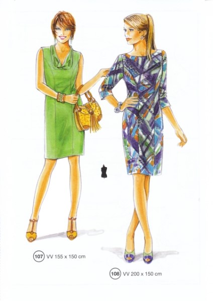 Lutterloh System sewing pattern — custom-fit fashion design 12 from Supplement 284
