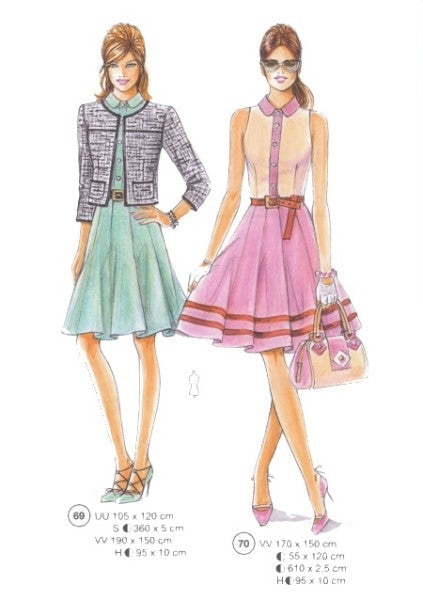 Lutterloh System sewing pattern — custom-fit fashion design 12 from Supplement 285