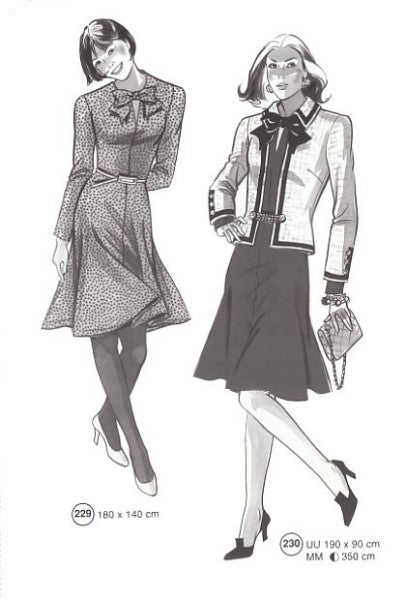 Lutterloh System sewing pattern — custom-fit fashion design 12 from Supplement 219