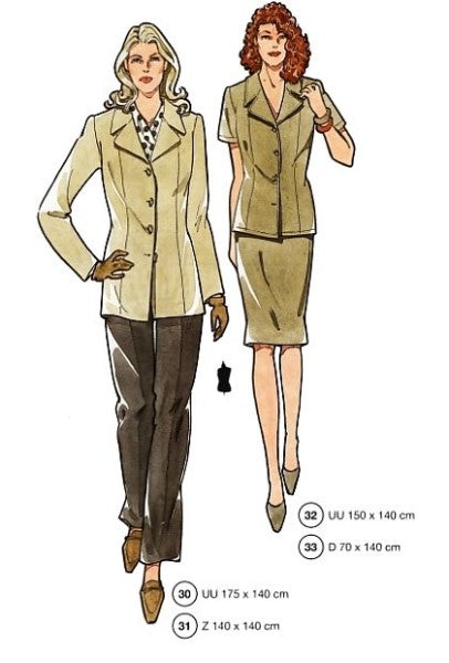 Lutterloh System sewing pattern — custom-fit fashion design 13 from Supplement 250