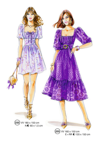 Fashion designs from the Lutterloh System® manual, page 93 of 112