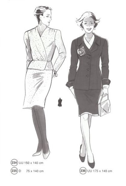 Lutterloh System sewing pattern — custom-fit fashion design 14 from Supplement 219