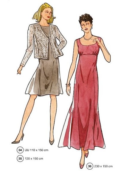 Lutterloh System sewing pattern — custom-fit fashion design 14 from Supplement 250