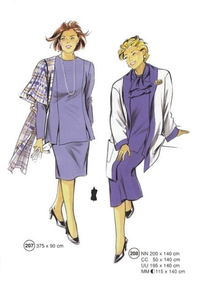 Lutterloh System sewing pattern — custom-fit fashion design 3 from Supplement 218