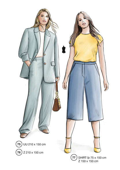 Fashion designs from the Lutterloh System® manual, page 31 of 112