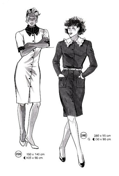 Lutterloh System sewing pattern — custom-fit fashion design 16 from Supplement 219