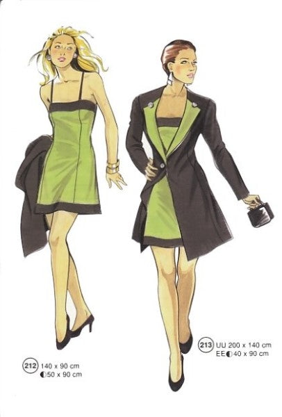 Lutterloh System sewing pattern — custom-fit fashion design 5 from Supplement 218