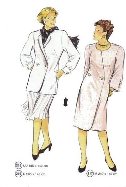 Lutterloh System sewing pattern — custom-fit fashion design 7 from Supplement 218