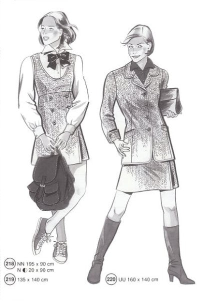 Lutterloh System sewing pattern — custom-fit fashion design 8 from Supplement 218