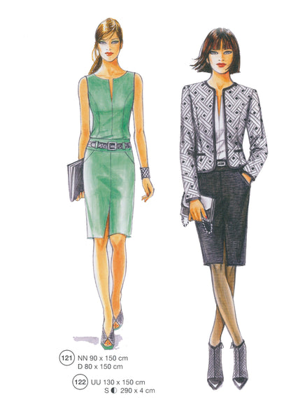 Lutterloh System sewing pattern — custom-fit fashion design 1 from Supplement 294