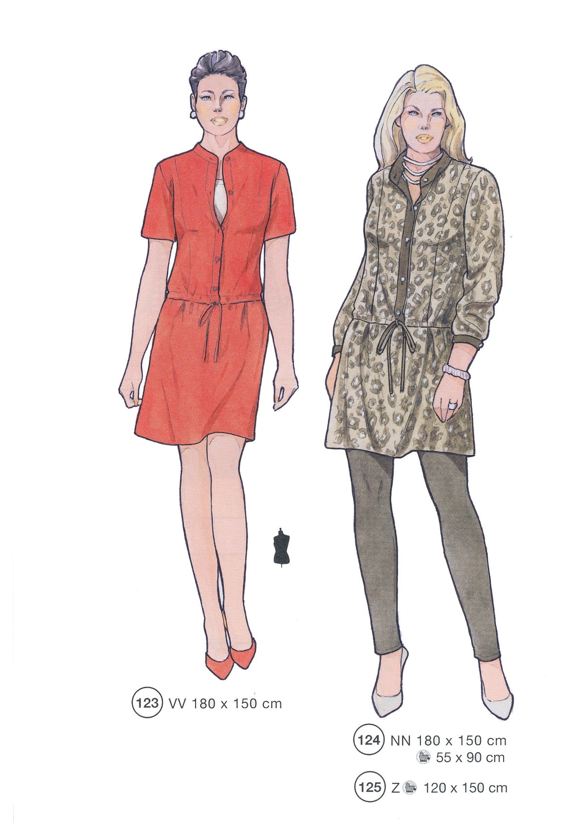 Lutterloh System sewing pattern — custom-fit fashion design 2 from Supplement 294