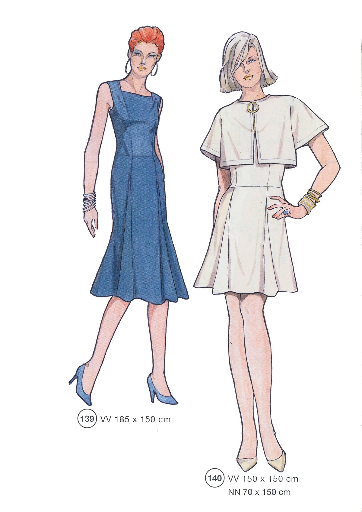 Lutterloh System sewing pattern — custom-fit fashion design 8 from Supplement 294