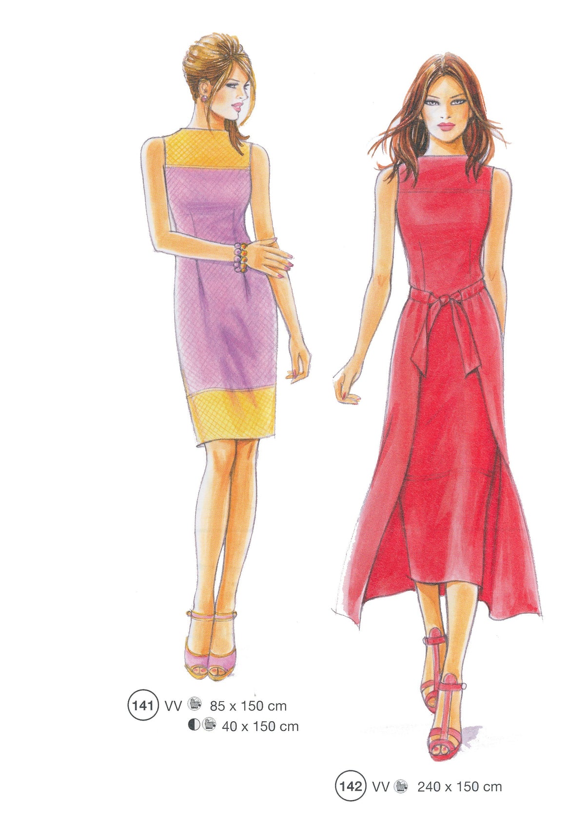 Lutterloh System sewing pattern — custom-fit fashion design 9 from Supplement 294