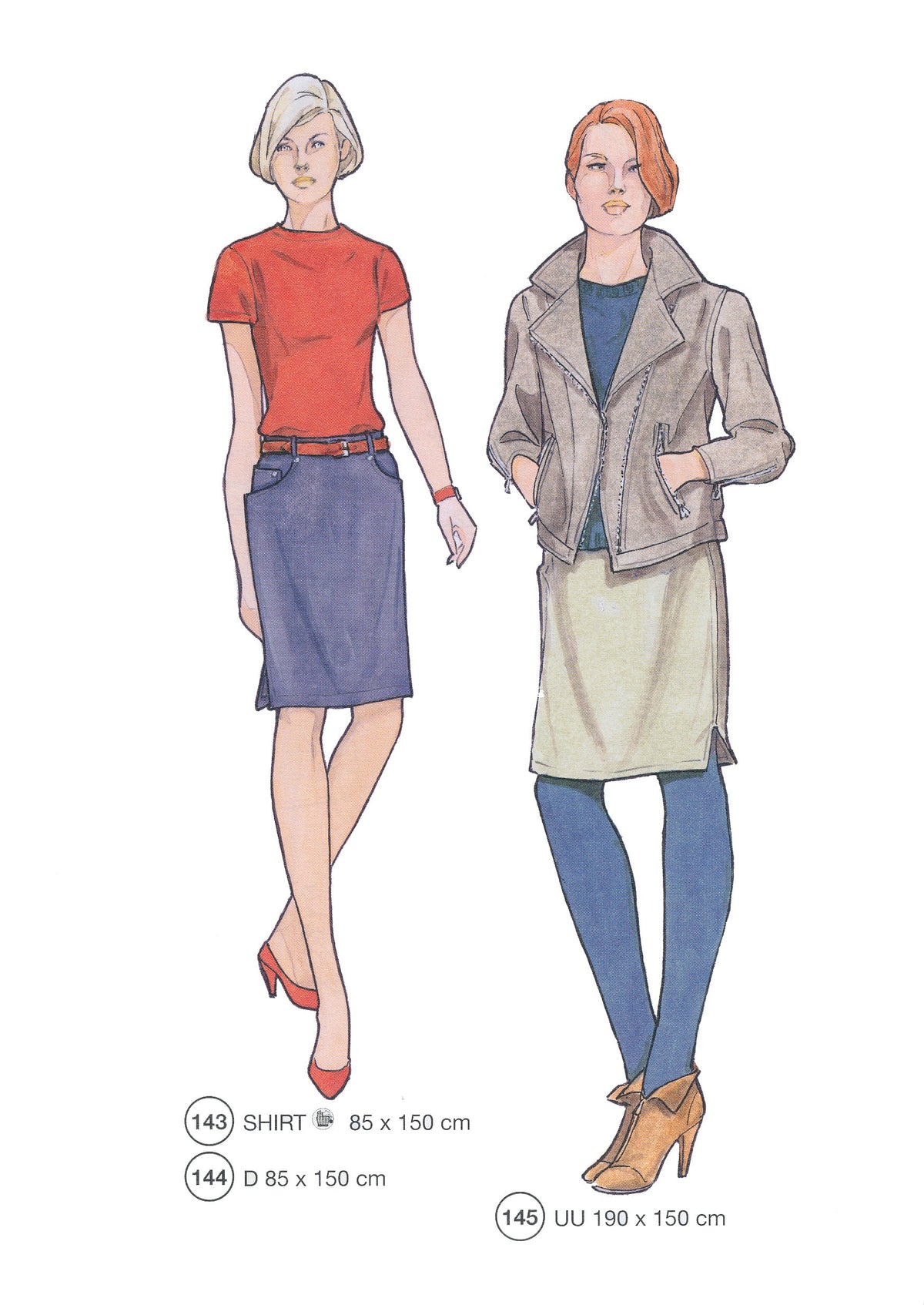 Lutterloh System sewing pattern — custom-fit fashion design 10 from Supplement 294