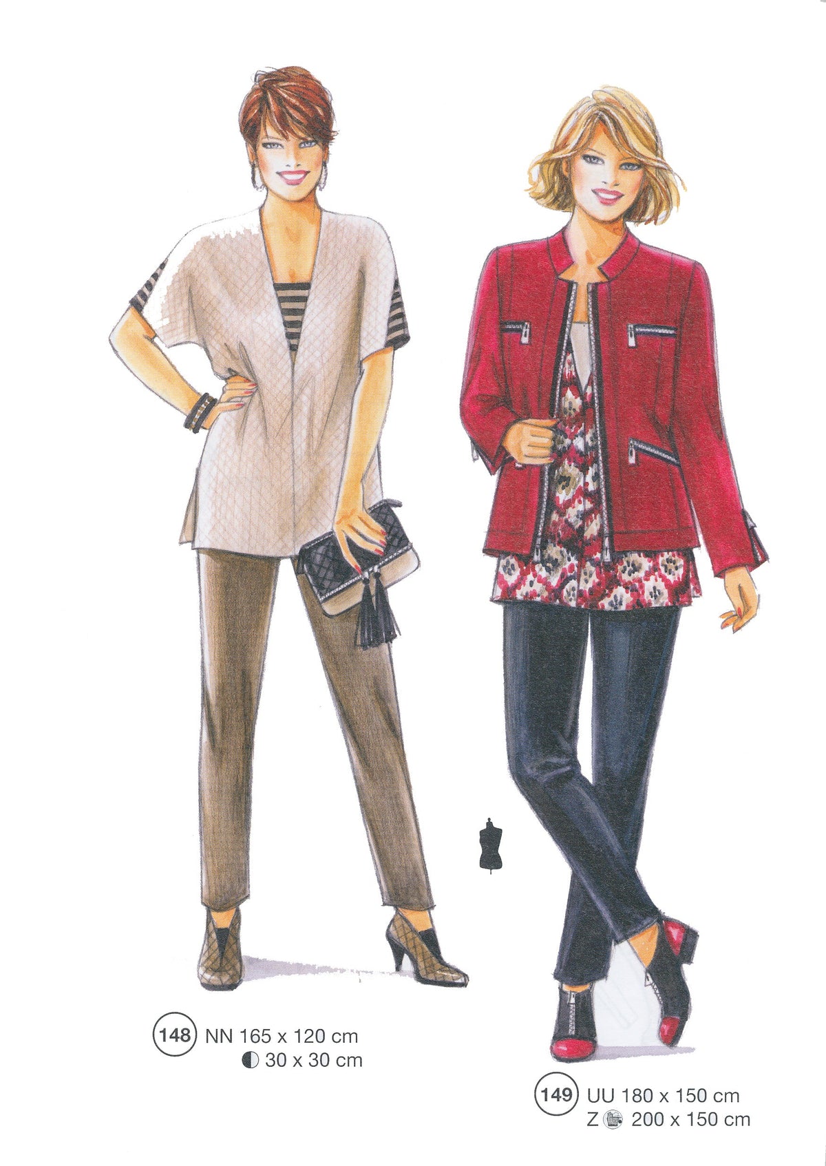 Lutterloh System sewing pattern — custom-fit fashion design 12 from Supplement 294